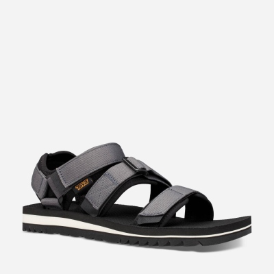 Teva Cross Strap Trail Men's Dark Grey Hiking Sandals CA24901 Canada Sale